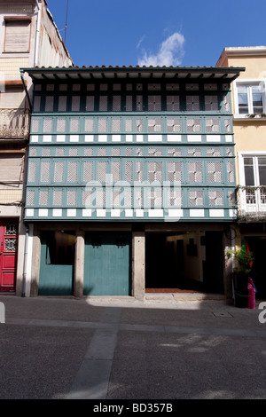 Les tamis House (Casa dos Crivos ou Gelosias) dans la ville de Braga, Portugal. 16th/typique du 17ème siècle érigée par un archevêque Banque D'Images