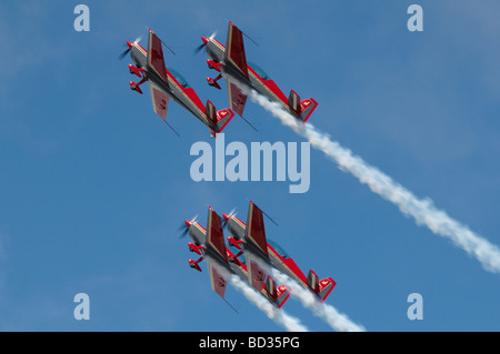 Dimanche 2009 le meeting aérien de Fairford Royal Jordanian Falcons d' EA300L Banque D'Images