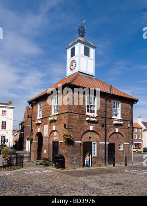 Hôtel de ville historique de construction Haut Street Yarm Stockton on Tees construit 1710 Banque D'Images