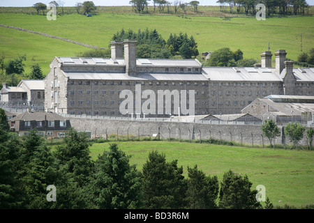 Village de Princetown, Angleterre. Le début du 19ème siècle, la prison de Dartmoor a été conçu par Daniel Asher Alexander. Banque D'Images