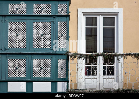 Les tamis House (Casa dos Crivos ou Gelosias) dans la ville de Braga, Portugal. 16th/typique du 17ème siècle érigée par un archevêque Banque D'Images