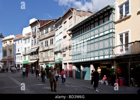 Les tamis House (Casa dos Crivos ou Gelosias) dans la ville de Braga, Portugal. 16th/typique du 17ème siècle érigée par un archevêque Banque D'Images