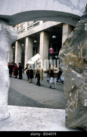 Démonstration politique de Milan 1992 Banque D'Images