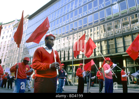 Démonstration politique de Milan 1992 Banque D'Images