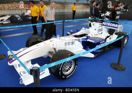 Le pilote BMW Sauber, le Polonais Robert Kubica, voiture de course de Formule 1 Banque D'Images