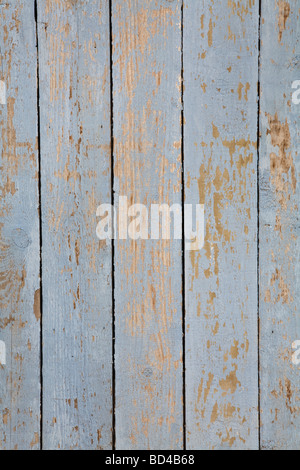 Peinture bleu grunge sur un panneau de bois. Banque D'Images