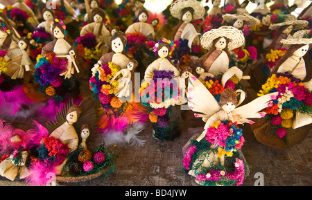 Poupées colorées, Guatemala Banque D'Images