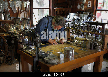 Sauder Village Ohio OH L'historique Tin Shop photos photos photos photographie Grande haute résolution horizontale aux États-Unis haute résolution US haute résolution Banque D'Images