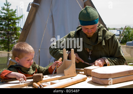 Village Viking, Gimli Icelandic Festival Manitoba canada Banque D'Images