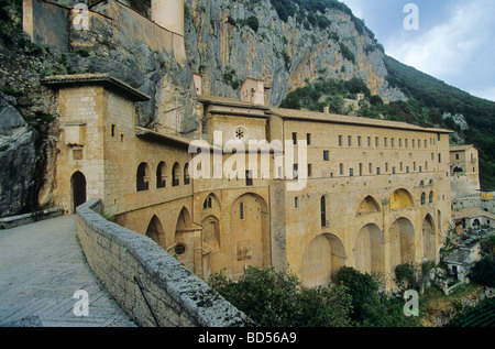 Fondateur de Subiaco Abby Saint Benoît à partir du 6ème siècle Subiaco Lazio Italie Banque D'Images