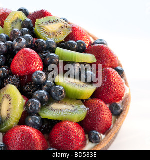 Une tarte aux fruits frais Banque D'Images