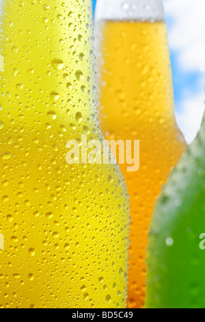 Près de glace boissons froides sur fond de nice Banque D'Images