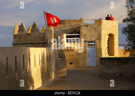 La Fortification du port, la Kasbah, vieille ville, Medina, Hammamet, Tunisie, Afrique du Nord Banque D'Images