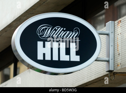 Signe Bookmakers William Hill Banque D'Images