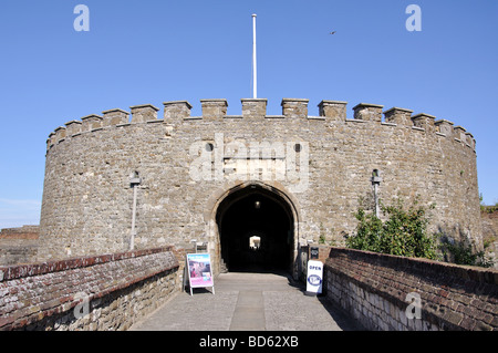 Entrée au château de Deal, Deal, Kent, Angleterre, Royaume-Uni Banque D'Images