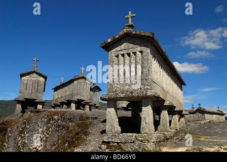 Le parc national de Peneda-Gerês (Portugal) : Lofts Banque D'Images