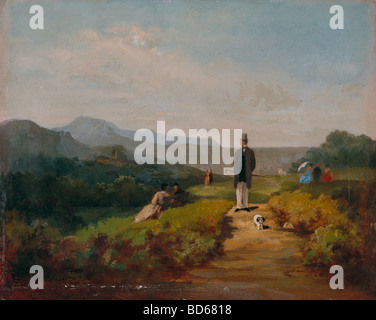 Beaux-arts, Spitzweg, Carl (1808 - 1885), peinture, 'Der Gutsherr' (Le Laird), Kunsthalle Mannheim, Allemagne, Karl, Allemand, Bi Banque D'Images