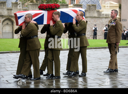 Les funérailles d'Harry Patch, âgés de 111, qui était le dernier soldat qui a combattu dans les tranchées sur le front occidental en WW1 Banque D'Images