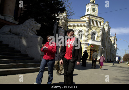 République de Moldova, Chiinu (également connu sous le nom de Kichinev). Banque D'Images