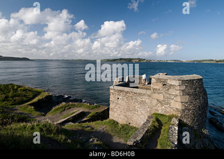 Point de Pendennis Falmouth, Cornwall Banque D'Images