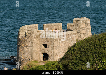 Point de Pendennis Falmouth, Cornwall Banque D'Images