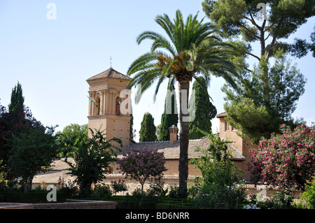 Palacio de Carlos V et de jardins, La Alhambra, Granada, Granada Province, Andalusia, Spain Banque D'Images