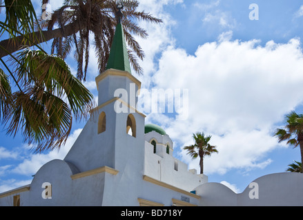 Libye Tripoli une mosquée dans l'ancienne médina Banque D'Images