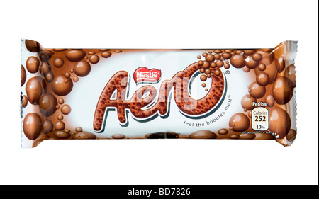 Chocolat Nestlé Aero tourné en studio Banque D'Images