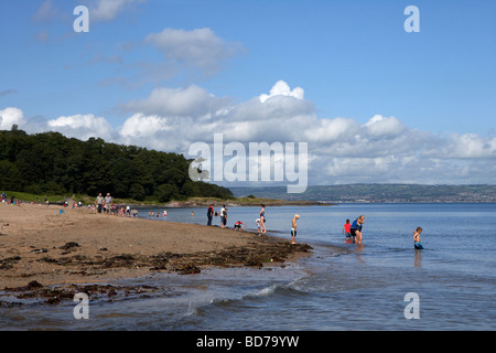 Crawfordsburn beach maintenant partie de crawfordsburn Country Park dans le comté de Down en Irlande du Nord uk Banque D'Images