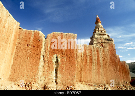 Dans la région de Zanda County,l'ouest du Tibet,Tholing Temple est un monastère du 11ème siècle dans la région de Ngari, construit par le prince de Guge Kingdom Banque D'Images