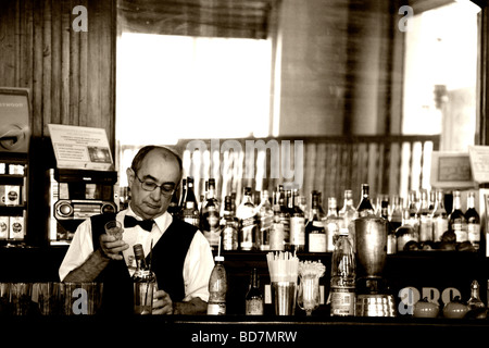 Barman dans La lluvia de Oro Banque D'Images