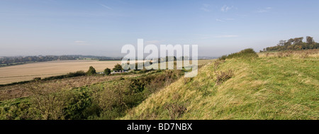 La colline du château fort de l'âge du Fer près de Dorchester Oxfordshire England UK Banque D'Images