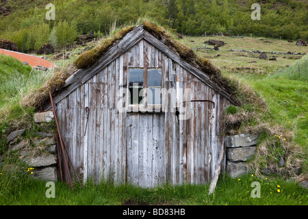 La ferme Nupsstadur sur la côte sud de l'Islande Banque D'Images