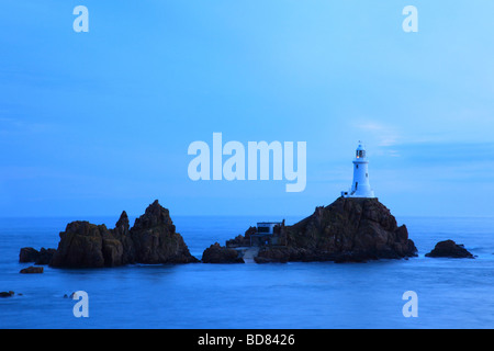 La Corbiere Lighthouse Jersey Channel Islands Banque D'Images