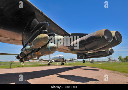 Boeing B 52D Stratofortress avion au Dakota du Sud l'air et de l'espace près de Rapid City Banque D'Images