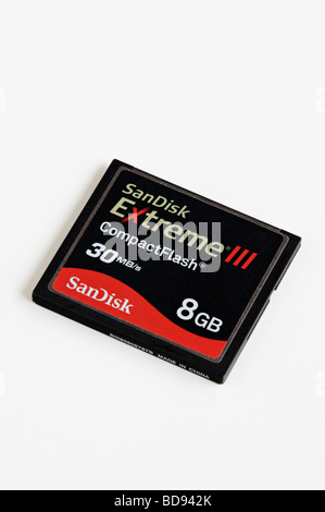 Carte Compact Flash SanDisk Banque D'Images