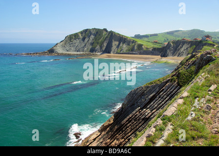 Costa Vasca bei Zumaia Costa Vasca près de Zumaia 27 Banque D'Images