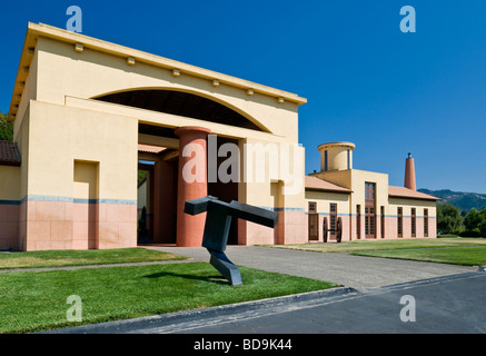 Clos Pegase Winery, calistoga, Napa Valley, Californie, Michael Graves, architecte. Banque D'Images