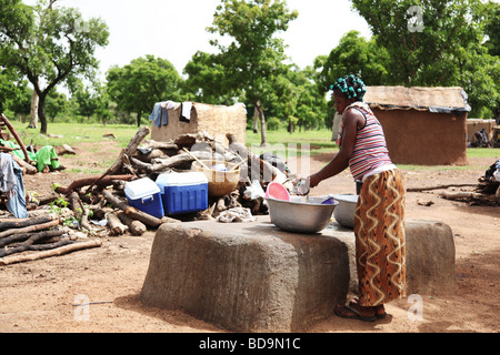 L'exploitation aurifère dans le Nord du Ghana, Terkwe Banque D'Images