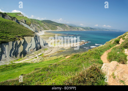 Costa Vasca bei Zumaia Costa Vasca près de Zumaia 25 Banque D'Images