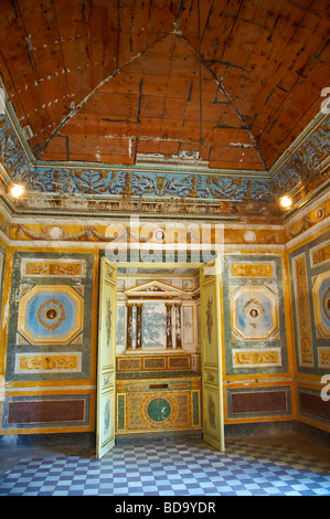 Intérieur de la Villa Palagonia Baghera Sicile baroque Banque D'Images