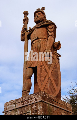 Statue de Sir William Wallace, à Dryburgh près de Melrose Banque D'Images