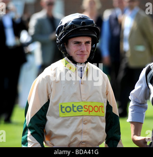 Ryan Moore jockey course plate Banque D'Images