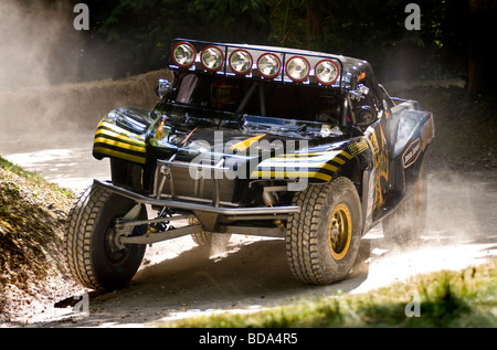 2009 Chevy basée sur le rallye Trophy Truck étape à Goodwood Festival of Speed, Sussex, UK. Pilote : Jesse James. Banque D'Images