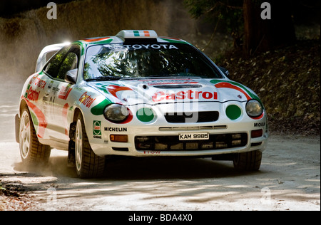 1995 Toyota Celica ST205 avec chauffeur Mark Courtney sur l'étape de rallye à Goodwood Festival of Speed, Sussex, UK. Banque D'Images