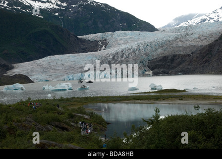 Mendenhall Glacier, Juneau, Alaska Banque D'Images