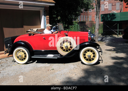 1930 Ford Model A, Sag Harbor, Long island NY Banque D'Images