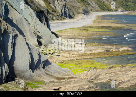 Costa Vasca bei Zumaia Costa Vasca près de Zumaia 29 Banque D'Images