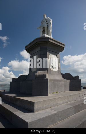 Statue de Prince Albert le Bon, sur la colline du Château, Tenby, Pembrokeshire, Pays de Galles du Sud Banque D'Images