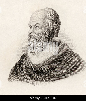 Sócrates, c.469 - BC 399 BC. Philosophe Grec classique. Banque D'Images